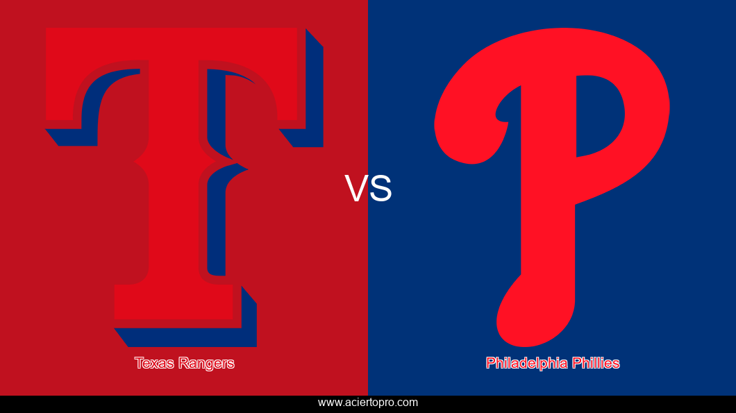 Pronosticos Texas Rangers vs Philadelphia Phillies