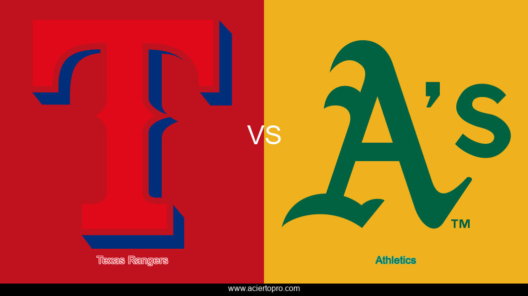 Pronosticos Texas Rangers vs Athletics