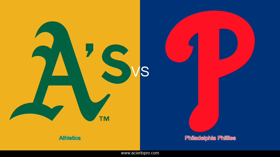 Pronosticos Athletics vs Philadelphia Phillies