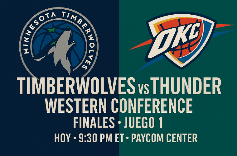 Previa: Timberwolves vs. Thunder – Juego 1 de las Finales de la Conferencia Oeste