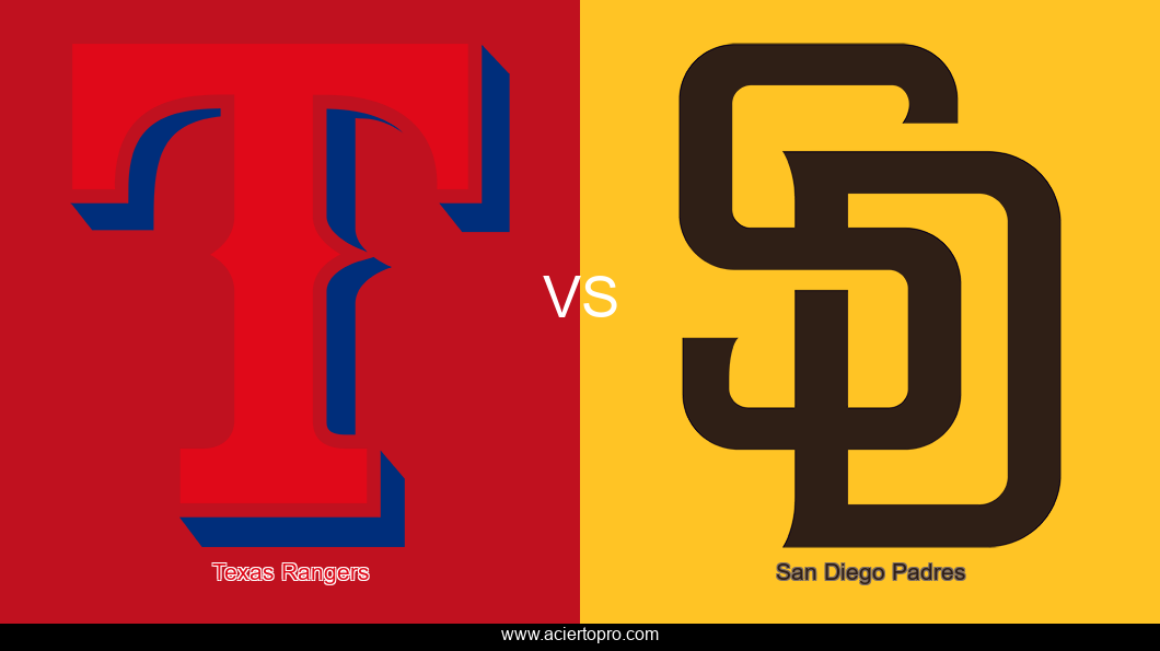 Pronosticos Texas Rangers vs San Diego Padres