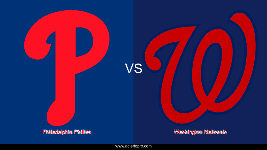 Pronosticos Philadelphia Phillies vs Washington Nationals