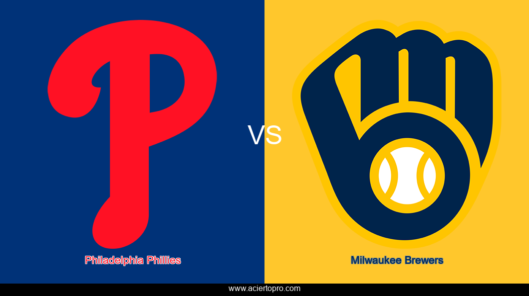 Pronosticos Philadelphia Phillies vs Milwaukee Brewers