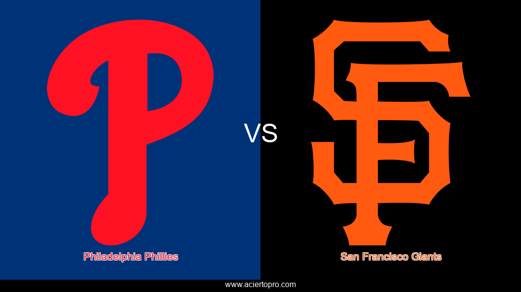 Pronosticos Philadelphia Phillies vs San Francisco Giants